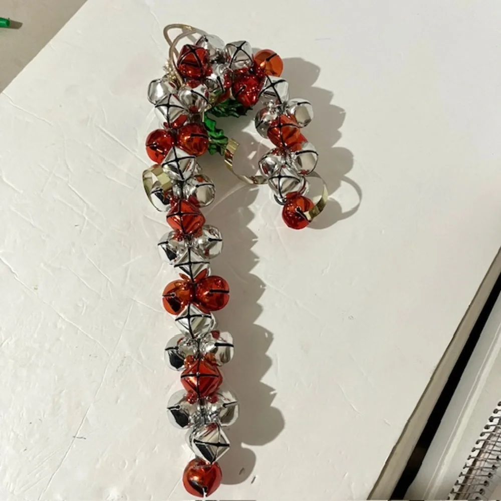 Candy Cane Jingle Bells Door Hanging Christmas